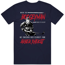When The Boogeyman Goes To Sleep He Checks For Arber Xhekaj Unisex Soft Cotton Tee T Shirt