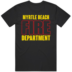 Myrtle Beach Fire Department Personalized City Unisex Soft Cotton Tee T Shirt