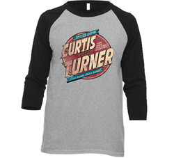 Curtis Turner Pops Champion Race Car Driver Fan Raglan Raglan 3/4 Sleeve Unisex Soft Cotton Tee Raglan 3/4 Sleeve Shirt