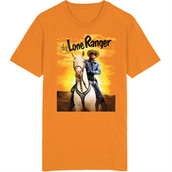 The Lone Ranger Retro 50s Tv Show Poster Vintage Unisex Unisex Soft Cotton Tee T Shirt