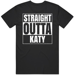Straight Outta Katy High School Funny Graduation Parody Unisex Soft Cotton Tee T Shirt