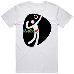 Rio 2016 Volleyball Olympic Games Sport Event Symbol Unisex Soft Cotton Tee T Shirt