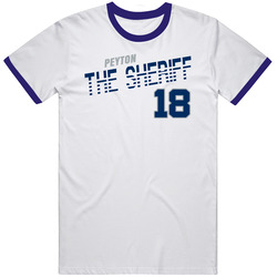 Peyton Manning 18 The Sheriff Favorite Player Football Unisex Soft Cotton Tee T Shirt