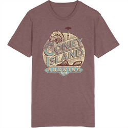 Coney Island Brewing Company Sign Worn Look Vintage Unisex Unisex Soft Cotton Tee T Shirt