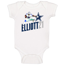 Zeke Ezekiel Elliott Rookie 21 Dallas Football Player Fan Unisex Soft Cotton Tee Baby One Piece