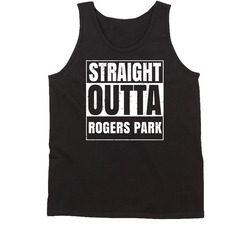 Straight Outta Rogers Park Usa Distressed Unisex Soft Cotton Tee Tanktop