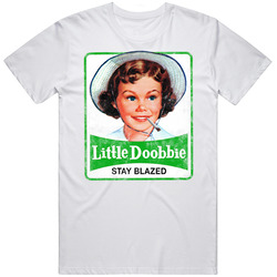 Little Doobie Debbie Parody Stay Blazed Snak Cakes Munchies Joint Marijuana Weed Pot Unisex Soft Cotton Tee T Shirt