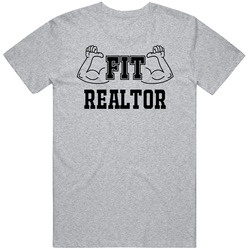 Fit Realtor Funny Essential Workout Unisex Soft Cotton Tee T Shirt