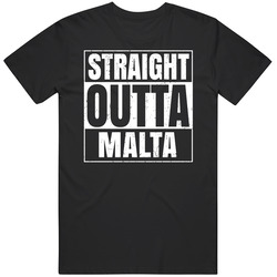 Straight Outta Malta High School Funny Graduation Parody Unisex Soft Cotton Tee T Shirt