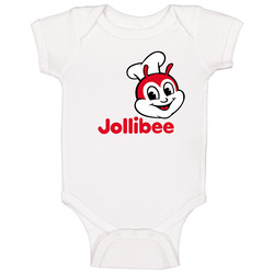 Jollibee Logo Unisex Soft Cotton Tee Baby One Piece