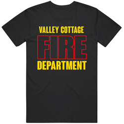 Valley Cottage Fire Department Personalized City Unisex Soft Cotton Tee T Shirt