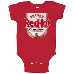 Franks Red Hot Halloween Costume Unisex Soft Cotton Tee Baby One Piece