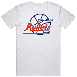Baltimore Bullets Vintage American Basketball League Retro Sports Unisex Soft Cotton Tee T Shirt