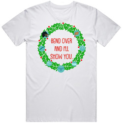 I'll Show You National Lampoons Christmas Vacation Quote Wreath Unisex Soft Cotton Tee T Shirt