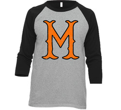Minneapolis Millers Retro Vintage Baseball Raglan Unisex Soft Cotton Tee Raglan 3/4 Sleeve Shirt