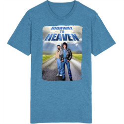 Highway To Heaven 80s Tv Series Show Worn Look Vintage Unisex Unisex Soft Cotton Tee T Shirt