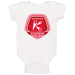 Richmond Kickers A-league Soccer Fc Team Retro Logo Unisex Soft Cotton Tee Baby One Piece