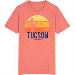 Tucson Arizona Desert Vintage Grunge Travel Unisex Soft Cotton Tee T Shirt