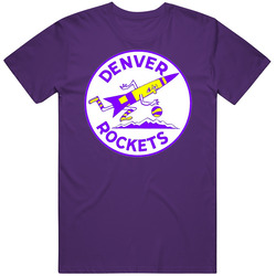 Denver Rockets American Basketball Association Aba Defunct Team Logo Unisex Soft Cotton Tee T Shirt