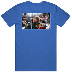 Ryan Reaves Fighting Marcus Foligno Photo Blue Unisex Soft Cotton Tee T Shirt