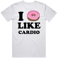 I Donut Like Cardio Funny Dessert Unisex Soft Cotton Tee T Shirt