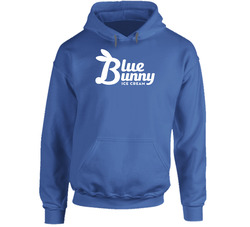Blue Bunny Ice Cream Logo Cool Unisex Soft Cotton Tee Hoodie