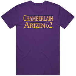 Wilt Chamberlain Paul Arizin 1962 Los Angeles L Basketball Fan Unisex Soft Cotton Tee T Shirt