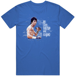 Bruce Lee Be Water My Friend Fighter Cool Unisex Soft Cotton Tee T Shirt