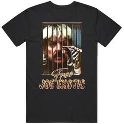 Free Joe Exotic Tiger King Jail Netflix Murder For Hire Investigation Tv Series Fan Unisex Soft Cotton Tee T Shirt