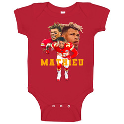 Tyrann Mathieu Kansas City Football Unisex Soft Cotton Tee Baby One Piece