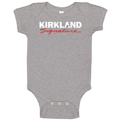 Kirkland Signature Best Over The Counter Medication Logo Unisex Soft Cotton Tee Baby One Piece