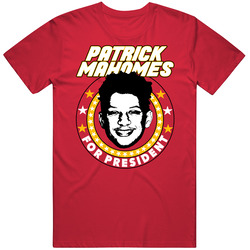 Patrick Mahomes For President Kc Kansas City Football Fan Unisex Soft Cotton Tee T Shirt