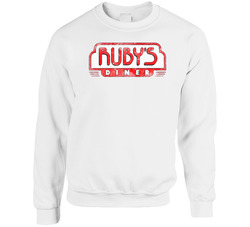 Ruby's Diner California Retro Vintage Restaurant Food Logo Crewneck Sweatshirt Unisex Soft Cotton Tee Crewneck Sweatshirt