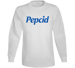 Pepcid Best Over The Counter Medication Logo Unisex Soft Cotton Tee Long Sleeve T Shirt