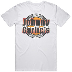 Johnny Garlic's Guy Fieri California Restaurant Food Logo Unisex Soft Cotton Tee T Shirt