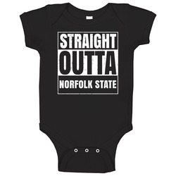 Norfolk State Va University College Straight Outta Graduation Parody Fan Unisex Soft Cotton Tee Baby One Piece
