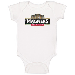 Magners Logo Popular Irish Cider Alcohol Beverage Drink Fan Gift Unisex Soft Cotton Tee Baby One Piece