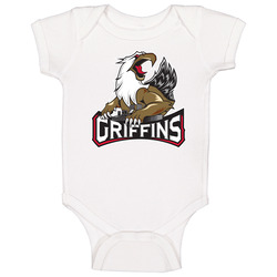 Grand Rapids Griffins International Hockey League Ihl Retro Sports Team Logo Unisex Soft Cotton Tee Baby One Piece