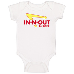 In And Out Burgers In N Out Unisex Soft Cotton Tee Baby One Piece