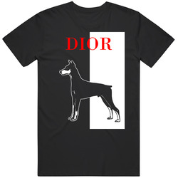 Dior Doberman Scarface Black Best Friend Dog Lover Unisex Soft Cotton Tee T Shirt