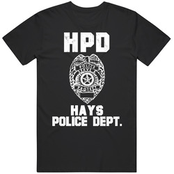 Hays Kansas Police Department Dept Hpd Officer Custom Usa City Unisex Soft Cotton Tee T Shirt