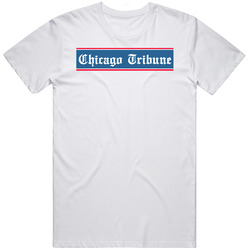 Chicago Tribune Newspaper Retro 90s Logo Unisex Soft Cotton Tee T Shirt