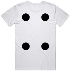 Dice Number 4 Funny Group Halloween Costume Unisex Soft Cotton Tee T Shirt
