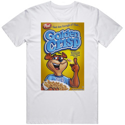 Golden Crisp Box Greatest Cereal Of All Time Breakfast Fan Foodie Unisex Soft Cotton Tee T Shirt