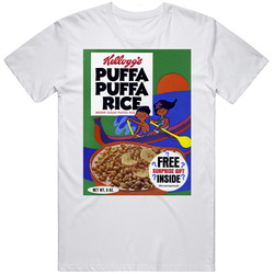 Puffa Puffa Rice Box Greatest Cereal Of All Time Breakfast Fan Foodie Unisex Soft Cotton Tee T Shirt