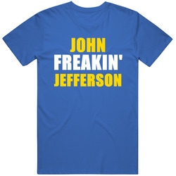 John Jefferson Freakin Football San Diego Sports California Unisex Soft Cotton Tee T Shirt