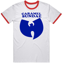 Caramel Sundae Red Ringer Unisex Soft Cotton Tee T Shirt