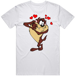 Taz-mania Love Retro 90s Animated Tv Show Fan Unisex Soft Cotton Tee T Shirt