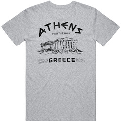 Athens Greece Parthenon Retro Look Unisex Soft Cotton Tee T Shirt