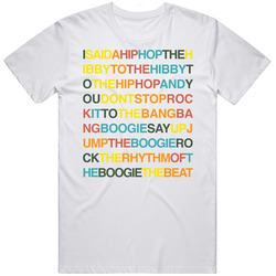 Rappers Delight Lyrics Hip Hop Unisex Soft Cotton Tee T Shirt